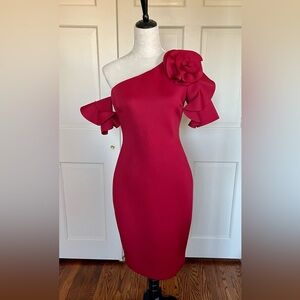 Badgley Mischka midi cocktail dress